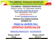 Tablet Screenshot of columpios.es